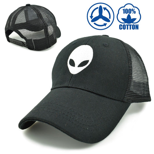 CLIMATE 2017 Aliens Saucer Man E.T UFO Black Summer Cool Mesh Caps Breathable Adult Men Women Trucker Cool Baseball Cap Hat