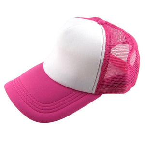 Caps 2017 Unisex Casual Hat Solid Baseball Cap Trucker Mesh Blank Visor Hat Adjustable snapback baseball cap bone masculino