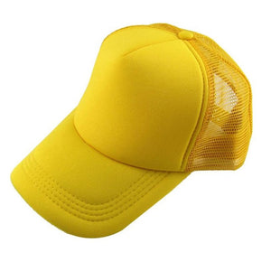 Caps 2017 Unisex Casual Hat Solid Baseball Cap Trucker Mesh Blank Visor Hat Adjustable snapback baseball cap bone masculino