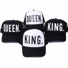 Load image into Gallery viewer, KING QUEEN Print Trucker Caps