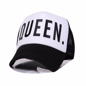 KING QUEEN Print Trucker Caps