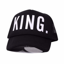 Load image into Gallery viewer, KING QUEEN Print Trucker Caps