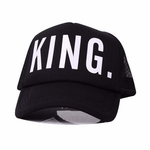 KING QUEEN Print Trucker Caps