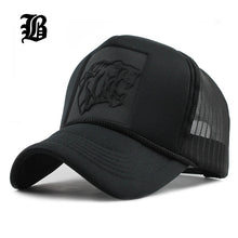 Load image into Gallery viewer, [FLB] 2017 Hip Hop Black leopard Print Curved Baseball Caps Summer Mesh Snapback Hats For Women Men casquette Trucker Cap
