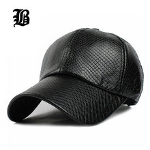 Load image into Gallery viewer, [FLB] Cool!new fashion PU black Baseball Cap women Hats For men fall Leather cap Trucker cap casquette snapback winter for women