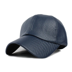 [FLB] Cool!new fashion PU black Baseball Cap women Hats For men fall Leather cap Trucker cap casquette snapback winter for women