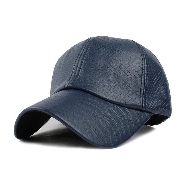 [FLB] Cool!new fashion PU black Baseball Cap women Hats For men fall Leather cap Trucker cap casquette snapback winter for women
