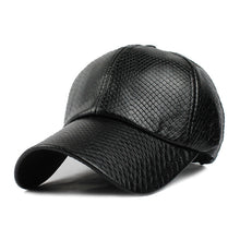 Load image into Gallery viewer, [FLB] Cool!new fashion PU black Baseball Cap women Hats For men fall Leather cap Trucker cap casquette snapback winter for women