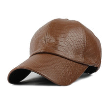 Load image into Gallery viewer, [FLB] Cool!new fashion PU black Baseball Cap women Hats For men fall Leather cap Trucker cap casquette snapback winter for women