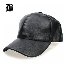 Load image into Gallery viewer, [FLB] 2017 NEW Black PU Leather Baseball Cap Hip Hop caps gorras Snapback Hat Trucker hats For Men women wholesale