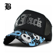 Load image into Gallery viewer, [FLB] Unisex JACK Baseball Cap Breathable Summer Skull Cap with Mesh Casual casquette Trucker Hat Adjustable Snapback Hats F219