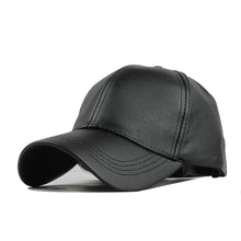 Load image into Gallery viewer, [FLB] Wholesale New Winter PU Leather Caps Baseball Cap Biker Trucker casquette Snapback Hats For Men Women Hats And Caps F238