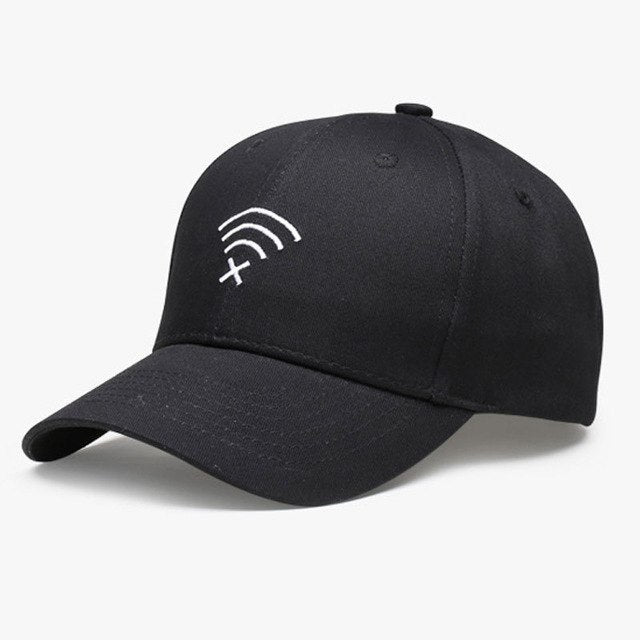 Snapback Trucker Cap Wifi Logo Baseball Caps for Women Men Embroidery Adjustable Hip Hop Cap Casual Unisex Outdoor Fitted Hats