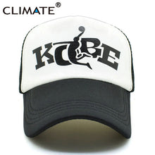 Load image into Gallery viewer, CLIMATE Men Women Trucker Caps Kobe Bryant Basketball Fans Caps Cool Summer Baseball Caps Mesh Net Trucker Cool Sport Caps Hat