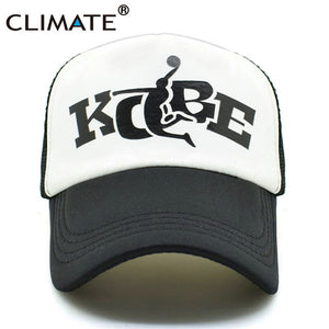 CLIMATE Men Women Trucker Caps Kobe Bryant Basketball Fans Caps Cool Summer Baseball Caps Mesh Net Trucker Cool Sport Caps Hat