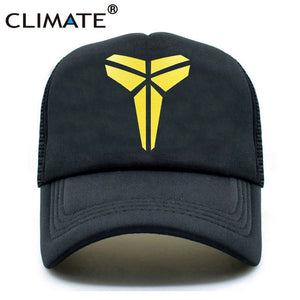 CLIMATE Men Women Trucker Caps Kobe Bryant Basketball Fans Caps Cool Summer Baseball Caps Mesh Net Trucker Cool Sport Caps Hat