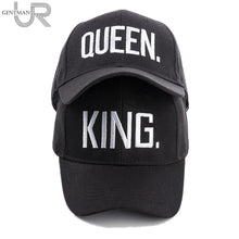 Load image into Gallery viewer, Hot KING QUEEN Baseball Cap Men Women Visor Caps Couple Lover Dad Hat Hip Hop Street Sports Trucker Hat Cap Good Gift Cap