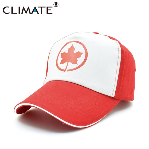 CLIMATE New Spring Canada Flag Baseball Caps Maple Leaf Red Cool Men Cool Red Trucker Caps Baseball Mesh Net Trucker Caps Hat