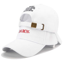 Load image into Gallery viewer, Kendrick Lamar DAMN Trucker Cap Bone Snapback Baseball Caps Adjustable Hip Hop Dad Hats Summer Embroidery Hat DAMN Rapper Cap