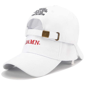 Kendrick Lamar DAMN Trucker Cap Bone Snapback Baseball Caps Adjustable Hip Hop Dad Hats Summer Embroidery Hat DAMN Rapper Cap