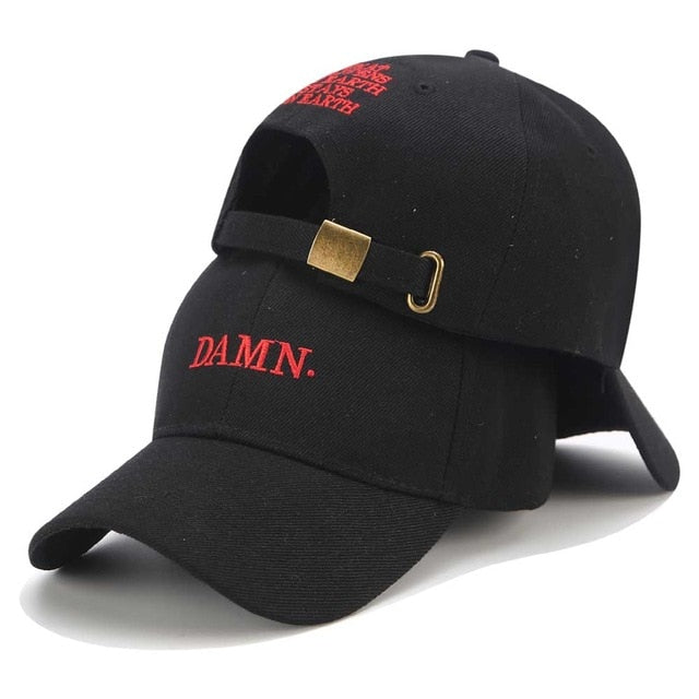 Kendrick Lamar DAMN Trucker Cap Bone Snapback Baseball Caps Adjustable Hip Hop Dad Hats Summer Embroidery Hat DAMN Rapper Cap