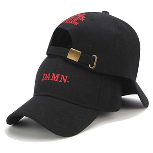 Kendrick Lamar Dad Hat DAMN Trucker Cap Embroidered Snapback Baseball Cap for Men Women Adjustable Hip Hop Rapper Summer Caps