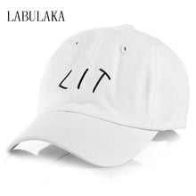 Load image into Gallery viewer, Lit Cap Dad Hat Summer Men Hip Hop Dad Caps Snapback Baseball Cap Women Adjustable LIT Cotton Sunhat Trendy 2018 Trucker Hats