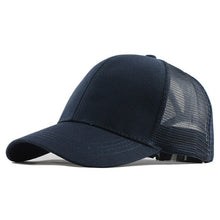 Load image into Gallery viewer, [FLB] Summer Mesh Cap Ponytail Caps Messy Buns Trucker Plain Baseball Cap Fashion Snapback Sports Hats For Women Man F144