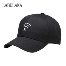 Load image into Gallery viewer, Snapback Trucker Cap Wifi Logo Baseball Caps for Women Men Embroidery Adjustable Hip Hop Cap Casual Unisex Outdoor Fitted Hats