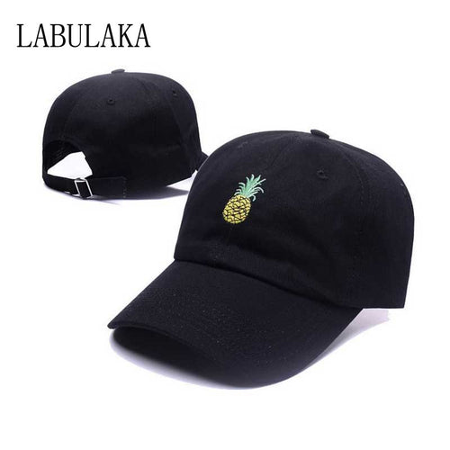 Trucker Cap Dad Hat Pineapple Embroidery Baseball Cap Hip Hop Bone Snapback Funny Cap Fresh Fruit Hipster Hats Summer Dad Cap