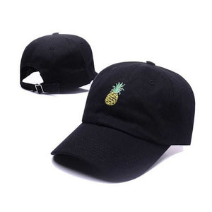 Trucker Cap Dad Hat Pineapple Embroidery Baseball Cap Hip Hop Bone Snapback Funny Cap Fresh Fruit Hipster Hats Summer Dad Cap