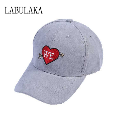Stylish Baseball Caps Embroidery Snapback Hip Hop Cap Men Women Adjustable Trucker Hat Unisex Heart Shape Letter Print Dad Hat