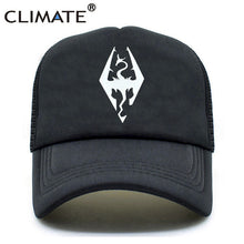 Load image into Gallery viewer, CLIMATE The Elder Scrolls Skyrim Trucker Cap Dark Brotherhood We Know Cap Summer Cool Baseball Net Mesh Caps Hat For Men Women