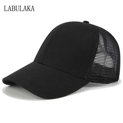 Trucker Cap Ponytail Baseball Cap Women Mesh Hip Hop Snapback Dad Hats Summer Female Outdoor Sport Adjustable Breathable Hat