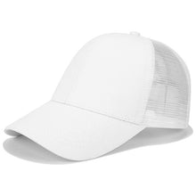 Load image into Gallery viewer, Trucker Cap Ponytail Baseball Cap Women Mesh Hip Hop Snapback Dad Hats Summer Female Outdoor Sport Adjustable Breathable Hat