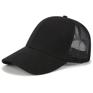Trucker Cap Ponytail Baseball Cap Women Mesh Hip Hop Snapback Dad Hats Summer Female Outdoor Sport Adjustable Breathable Hat