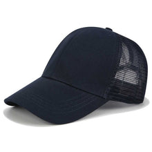 Load image into Gallery viewer, Trucker Cap Ponytail Baseball Cap Women Mesh Hip Hop Snapback Dad Hats Summer Female Outdoor Sport Adjustable Breathable Hat