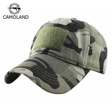 Load image into Gallery viewer, CAMOLAND Men Baseball Cap Camo Tactical Cap Camouflage Snapback Hat For Men High Quality Bone Masculino Dad Hat Trucker Cap