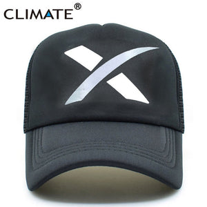 CLIMATE Hot Spacex Trucker Caps UFO Outer Space X Rocket Musk Fans Black Baseball Mesh Net Cool Trucker Caps Hat for Men Women