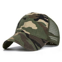 Load image into Gallery viewer, Evrfelan Camo Mesh Baseball Cap Men Camouflage Caps Masculino Summer Hat Men Army Cap Trucker Snapback Hip Hop Dad Hat