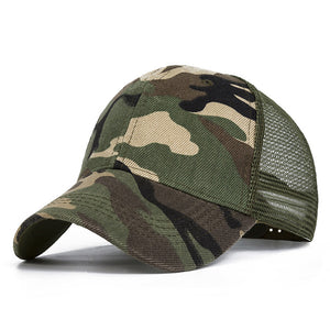 Evrfelan Camo Mesh Baseball Cap Men Camouflage Caps Masculino Summer Hat Men Army Cap Trucker Snapback Hip Hop Dad Hat