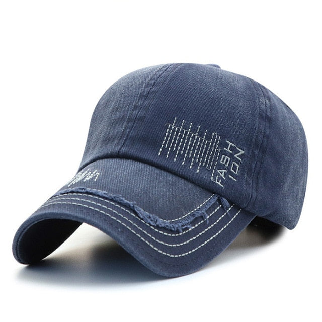 [AETRENDS]cotton cap men 2018 football caps with straight visor hip hop baseball cap with logo motocross bone trucker hat Z-6526