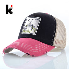 Load image into Gallery viewer, Panda Trucker Cap Snapback Patch Baseball Cap Women Casual Breathable Mesh Hats For Men Unisex Hip Hop Casquette