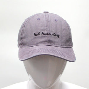 Sport Trucker Baseball Bad Hair Day Letters Cap Men Women Lightweight Adjustable Dad Plain Caps Cotton Snapback Hats /AHB012-013