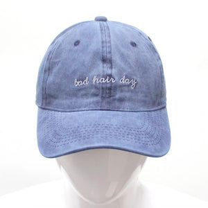 Sport Trucker Baseball Bad Hair Day Letters Cap Men Women Lightweight Adjustable Dad Plain Caps Cotton Snapback Hats /AHB012-013