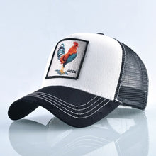 Load image into Gallery viewer, Top Fashion Baseball Cap For Men Women Summer Mesh Embroidery Cock Trucker Bones Snapback Hip Hop Hat Casual Cotton Casquette