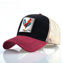 Load image into Gallery viewer, Top Fashion Baseball Cap For Men Women Summer Mesh Embroidery Cock Trucker Bones Snapback Hip Hop Hat Casual Cotton Casquette