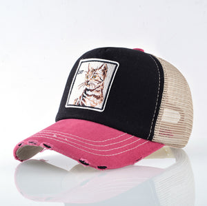 Panda Trucker Cap Snapback Patch Baseball Cap Women Casual Breathable Mesh Hats For Men Unisex Hip Hop Casquette