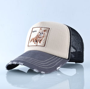 Panda Trucker Cap Snapback Patch Baseball Cap Women Casual Breathable Mesh Hats For Men Unisex Hip Hop Casquette