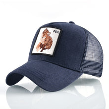 Load image into Gallery viewer, Snapback Fox Embroidery Patch Baseball Cap Women Fashion Breathable Mesh Trucker Hats For Women Unisex Hip Hop Bone Casquette